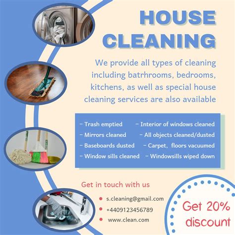 Cleaning Service Flyer Template In Psd Ai And Vector Brandpacks Inside