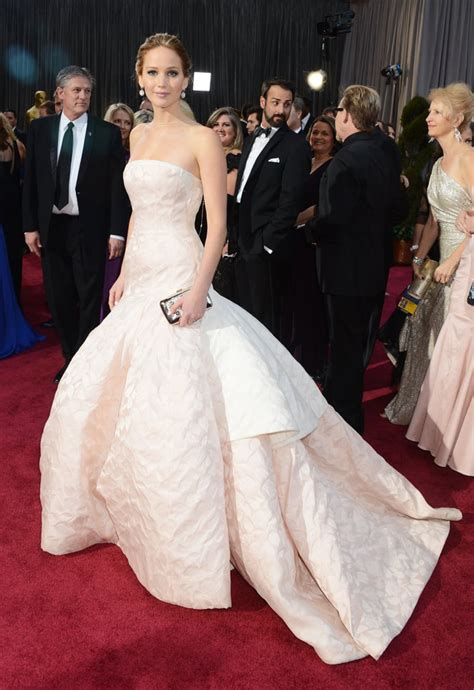 Jennifer Lawrence In Dior Dress At The Oscars Raf Simons For