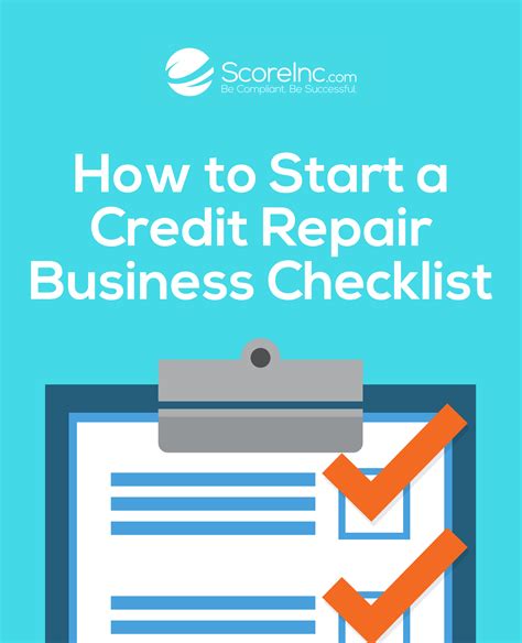 How To Start A Credit Repair Business Checklist