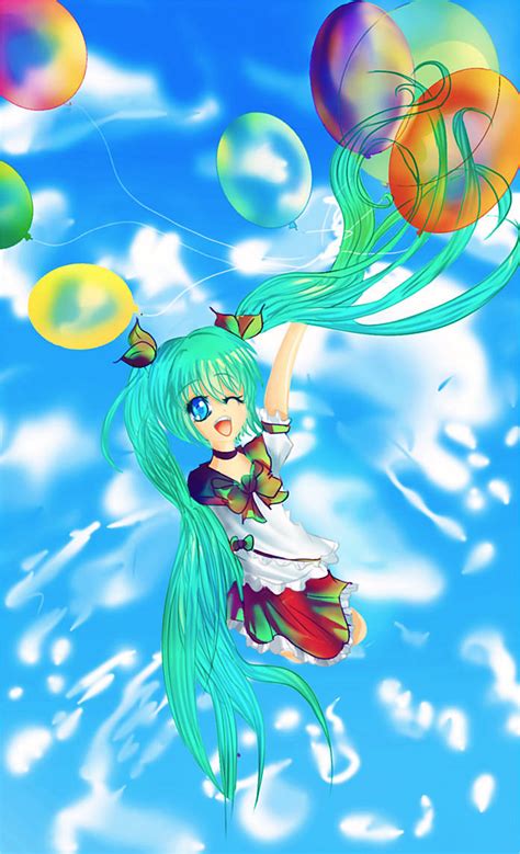 Hatsune Miku Rainbow Balloons By Susanandb2st On Deviantart