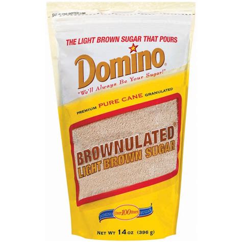 Domino Brownulated Pure Cane Light Brown Granulated Sugar 14 Oz