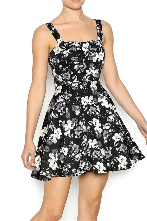 Ixia Black White Floral Dress Casual Dress Outfits Spring Dresses