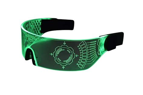 cyberpunk led visor glasses perfect for cosplay and festivals cybergoth cyberpunk glasses