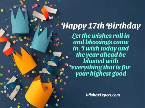 Happy 17th Birthday Wishes And Quotes With Images