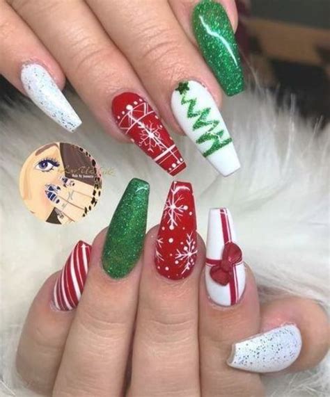 Pin De Adriana Barbero En Christmas Nails Uñas Navideñas Uñas De Gel Navideñas Uñas