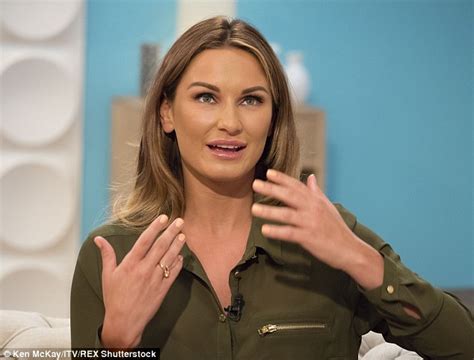 Sam Faiers Flashes Her Bra In A Sheer Khaki Shirt On Itv S Weekend Daily Mail Online