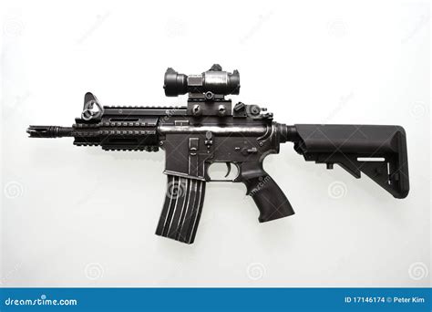 Heavily Used Military M16 Rifle Stock Images Image 17146174