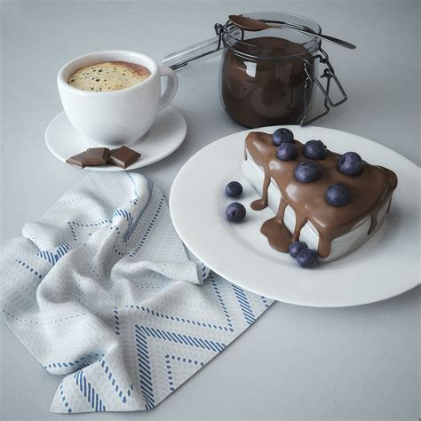 3d Model Chocolate Dessert Cgtrader