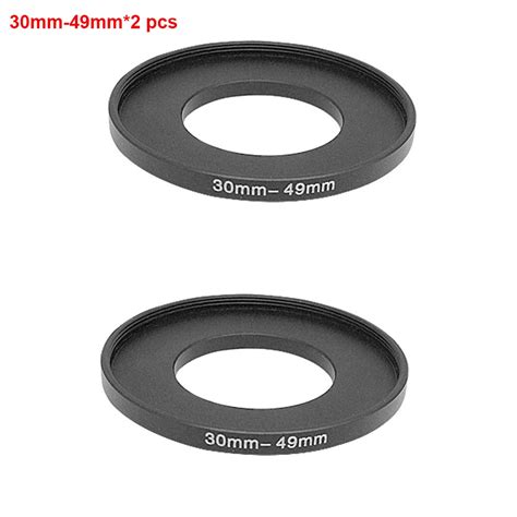 Just Now High Quality 2 Pcs 30 49mm Step Up Ring Filter Adapter 30mm