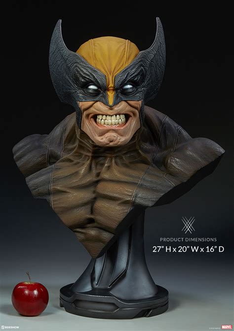 Marvel Comics Wolverine Life Size Bust By Sideshow The Toyark News