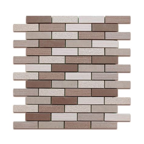 Ptb5025 Porcelain White Mosaic Brick 1 X 3 Schillings