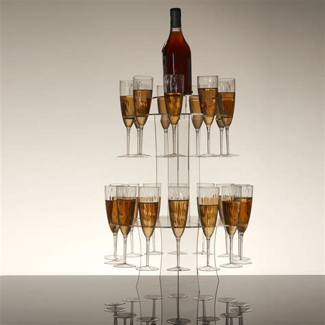 Champagne Glasses Flutes Display Stand Rack Tower Tableclothsfactory