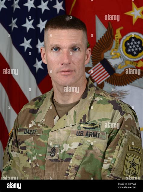 Daniel A Dailey The 15th Sergeant Major Of The Army Poses For His
