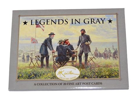 Mort Kunstler Legends In Gray Postcard Set