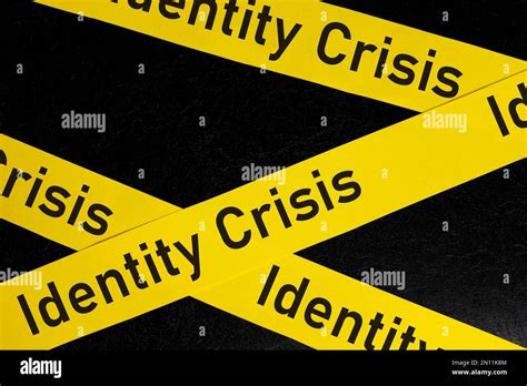 Identity Crisis Problem Caution And Warning Concept Yellow Barricade