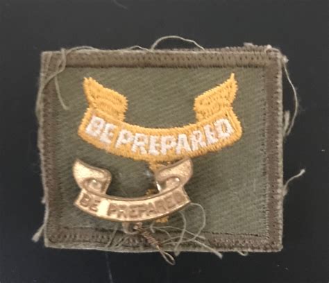 Vintage Be Prepared Patch And Pin Boy Scouts Bsa Etsy