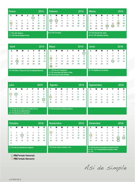 Calendario Bancario Calendario