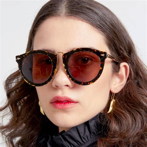 Buy Karen Walker Eyewear Harvest 22 Sunglasses Cracked Tort For