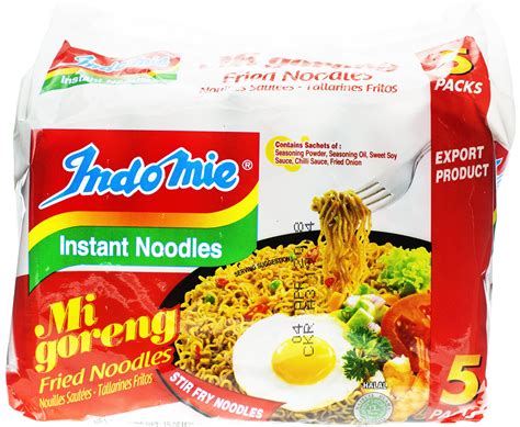 Indomie Mi Goreng Fried Noodle, 5 Pack - Walmart.com