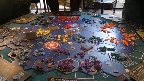 War games are a subgenre of strategy games. Board games, hey? How about Twilight Imperium. 7 - 12 ...