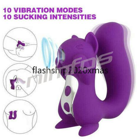 Cute Squirrel Clitoral Massager Vibrator Sucking Nipples Clitoris