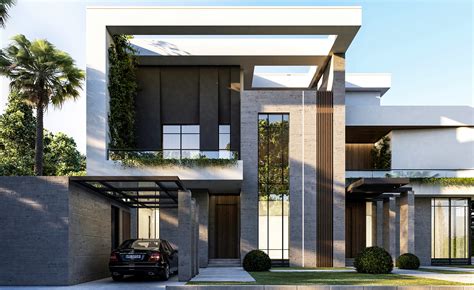 Modern Villa Exterior Design Ksa On Behance