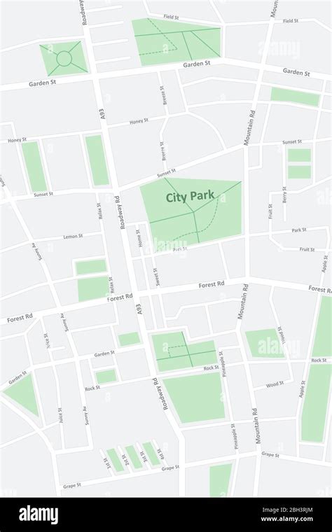 Ejemplo De Mapa De Calles Imagen Vector De Stock Alamy