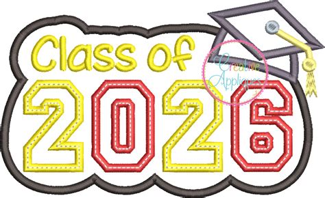 Class Of 2026 Applique Creative Appliques