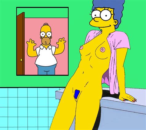 Rule 34 Breasts Clothes Color Female Homer Simpson Human Indoors Male Marge Simpson Nipples
