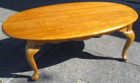 Uhuru Furniture And Collectibles Sold Oval Oak Coffee Table 60