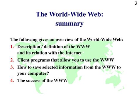 Ppt World Wide Web Powerpoint Presentation Free Download Id