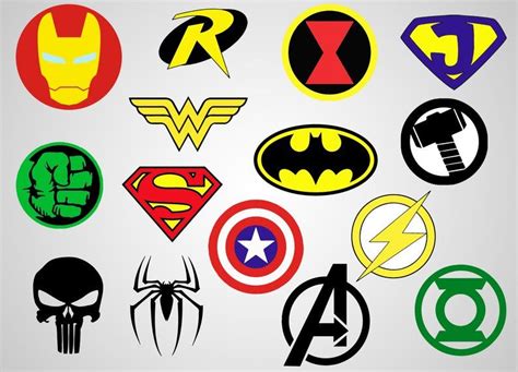 Superheroes Logos Vinyl Decal Svg File Printable Cricut File