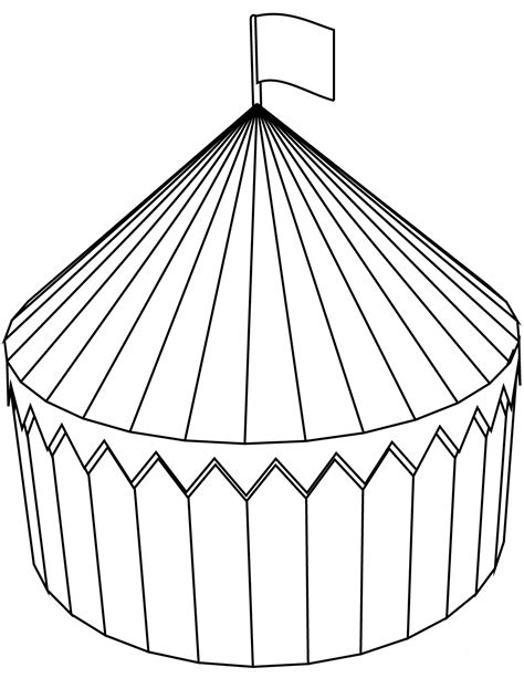 Circus Tent Coloring Page Colouringpages