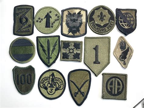 Vintage Army Patches Military Shoulder Insignia Uniform Us Pick A