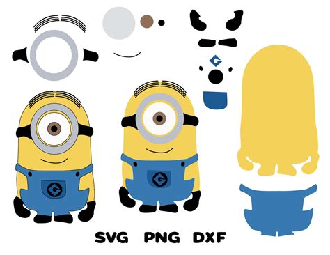 Minion Stuart Svg Minions SVG PNG DXF Cricut Silhouette | Etsy