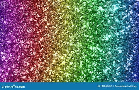 Rainbow Colors Glitter Sparkling Multicolor Background Stock Photo