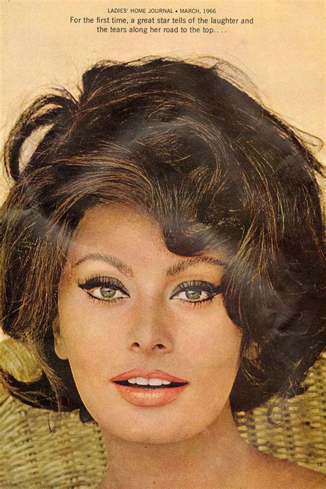 Sophia Loren 1966 Beauty Ad Vintage Hairstyles Sophia Loren