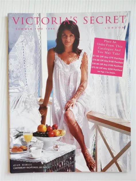 1996 Summer Two Victorias Secret Catalog Helena Christensen Stephanie
