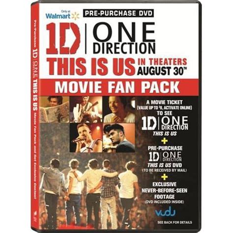 One Direction This Is Us Pre Purchase Widescreen Dvd
