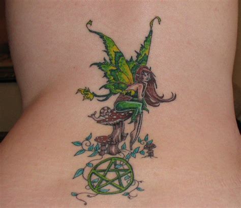 Fairy Tattoo Love The Green Not The Placement Fairy Tattoo Designs