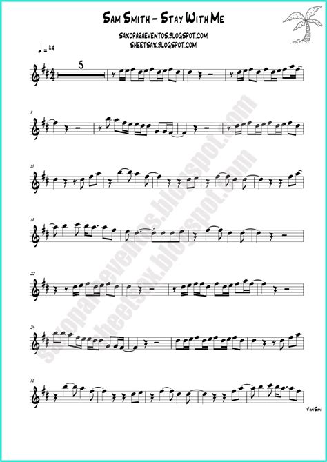 Stay With Me By Sam Smith Free Sheet Music And Playalong