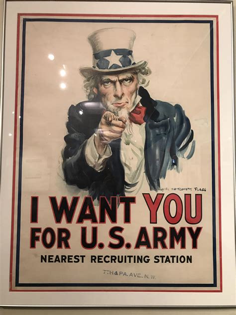 Saw The Original Uncle Sam Poster By JM Flagg A Few Weeks Ago At My Local Museum It Was Like