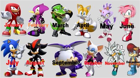 Your Birth Month Is The Sonic Character You Get To Hang Out With For