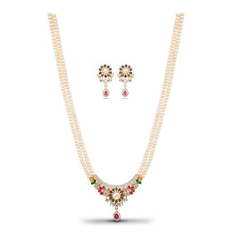 Buy Pearl Long Necklace Darpan Mangatrai Online Mangatrai Pearls