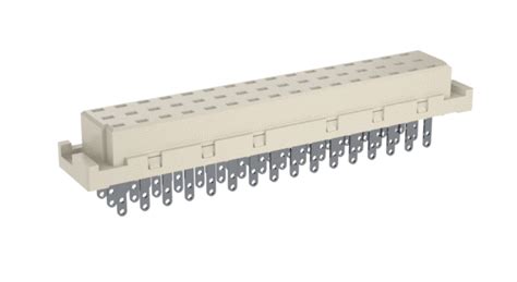 Din Male Connector Type E 48 Pin Right Angle Solder 354871 Erni
