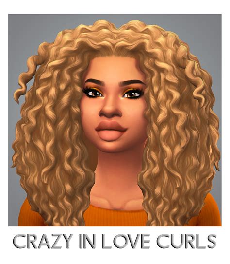 Savvysweet Crazy In Love Curls Sims Hair Sims 4 Black Hair Sims