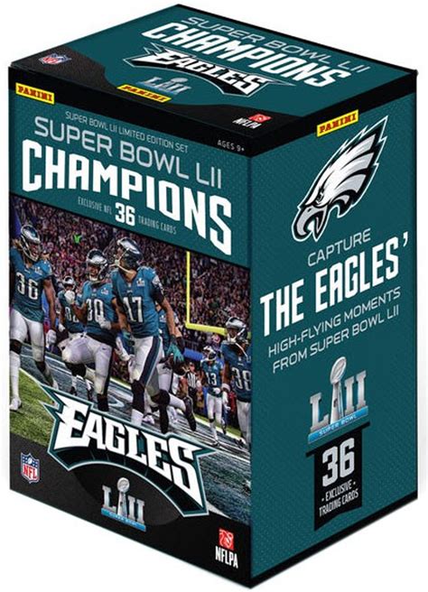Nfl Philadelphia Eagles Super Bowl 52 Champions Trading Card Team Set