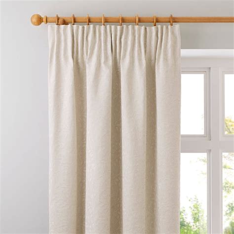 Willow Ivory Pencil Pleat Curtains Dunelm