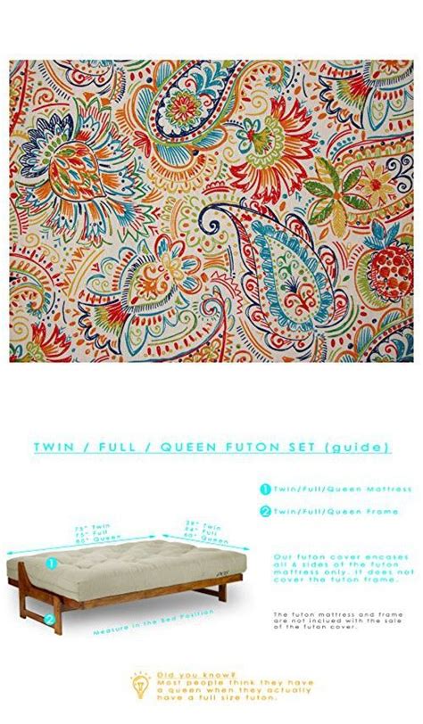 1 cm = 0.39370079 inches, to convert cm to inches, divide by 2.54. Nirvana Futons Gilford Full Futon Mattress Cover (54-Inch ...