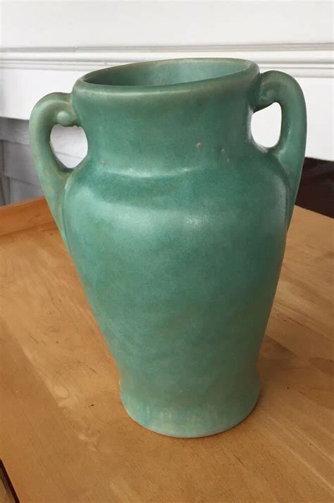 1920s Brush Mccoy Pottery Art Pottery Art Vellum Early Heavy Vase